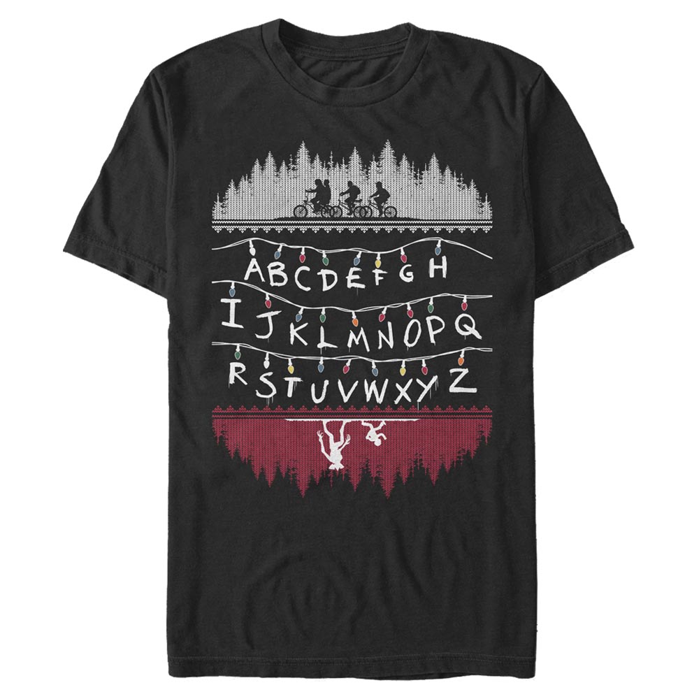 Netflix - Stranger Things - Photo de groupe Alphabet Lights - Homme T-shirt