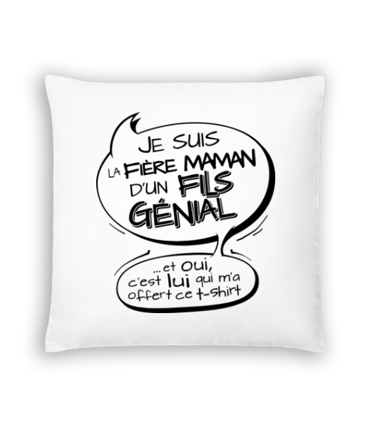 Fière Maman D'un Fils Génial · Coussin