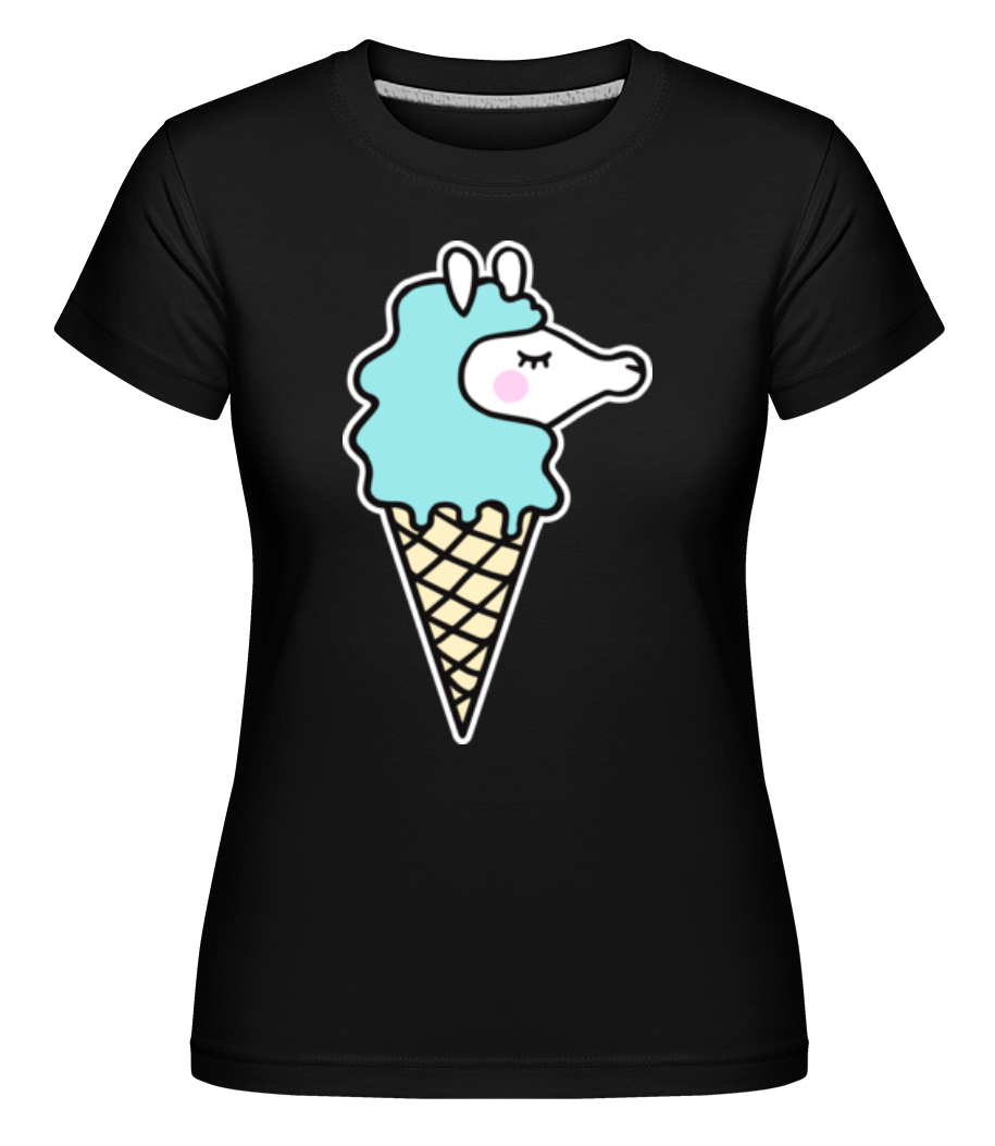 Glace Hippocampe -  T-shirt Shirtinator femme - Noir - Devant
