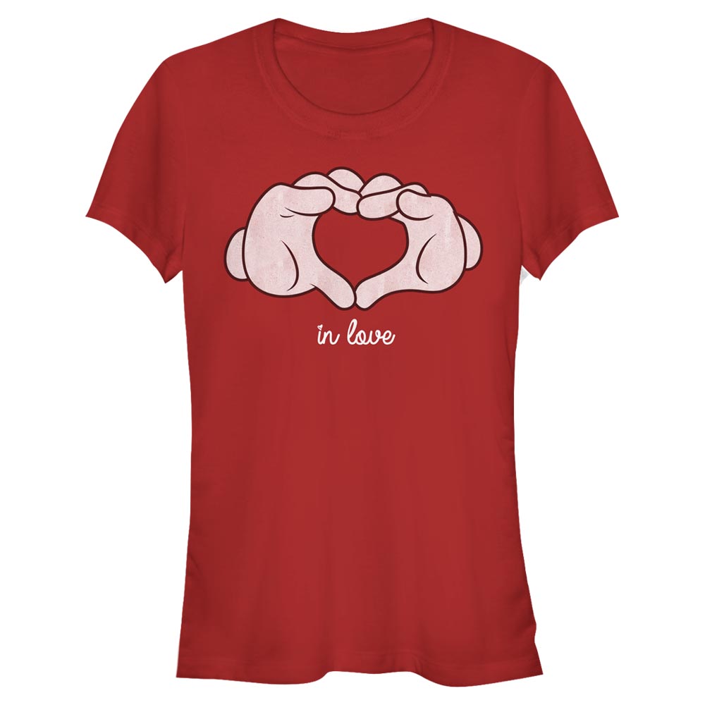 Disney Classics - Mickey Mouse - Mickey Mouse Glove Heart - Valentine's Day - Femme T-shirt