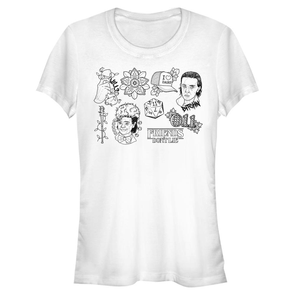 Netflix - Stranger Things - Photo de groupe Friends Do Not Lie - Femme T-shirt