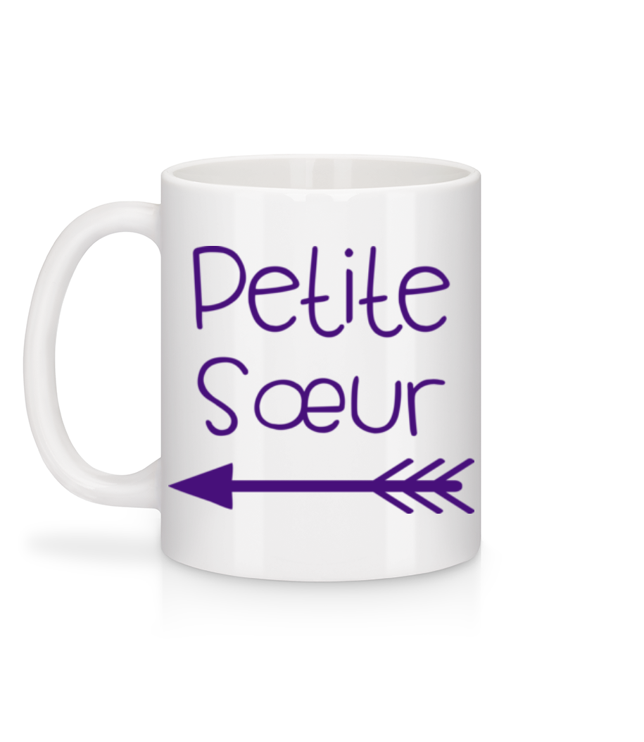 Aperçu: Petite Sœur - Mug en céramique blanc - Blanc - Derrière