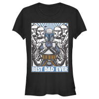 Star Wars - The Clone Wars - Wrecker Jango Dad - Father's Day - Women's T-Shirt - Black - Front