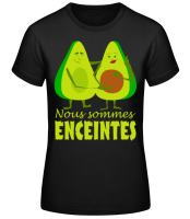 Avocado Enceintes - T-shirt standard Femme - Noir - Devant