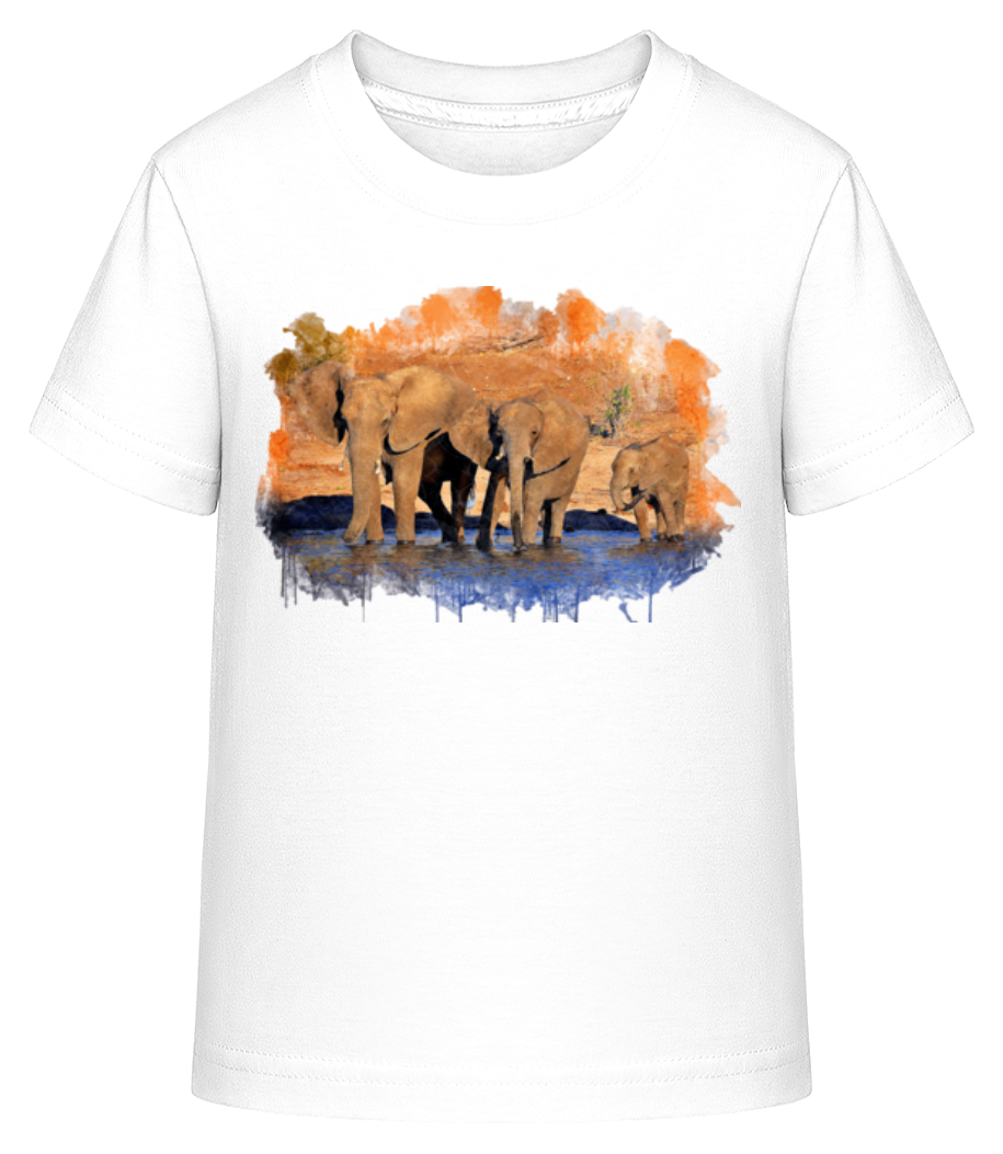 Elephants Dans Un Lac · T-shirt shirtinator Enfant