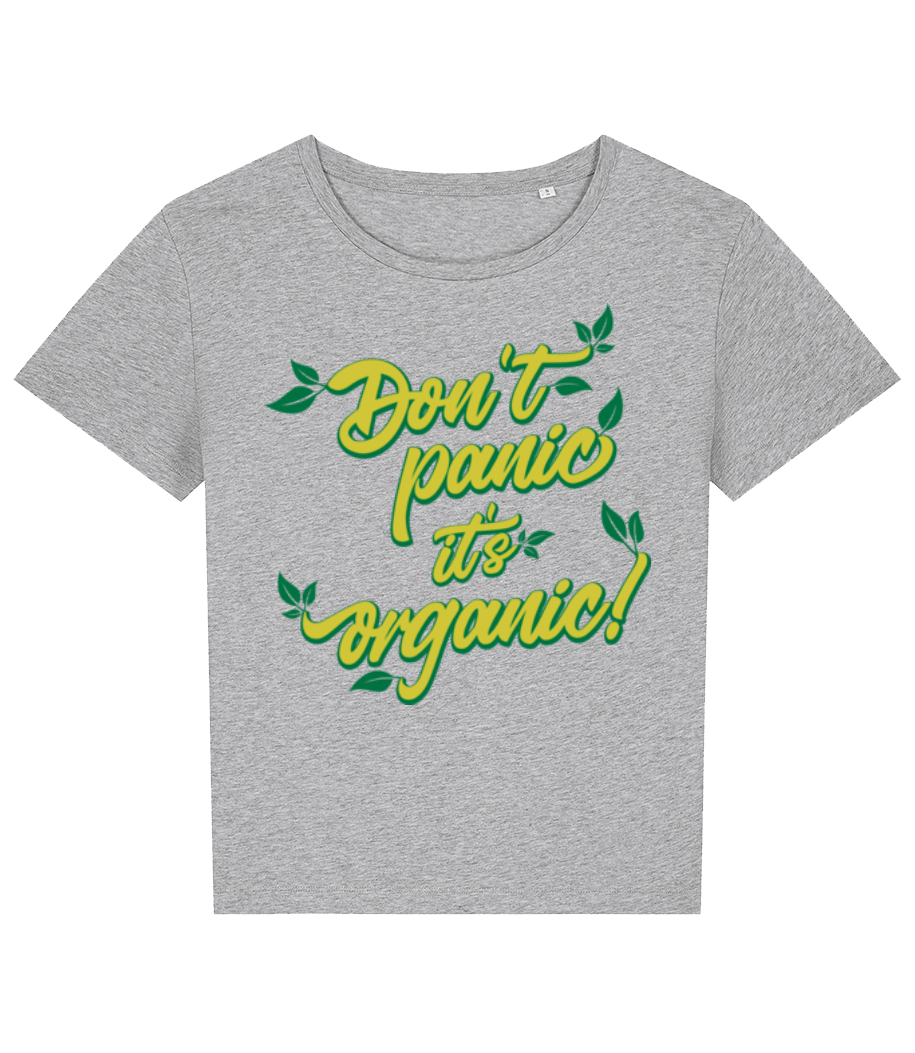 Aperçu: Dont Panic Its Organic - T-shirt bio Femme Stanley Stella 2.0 - Gris chiné - Devant
