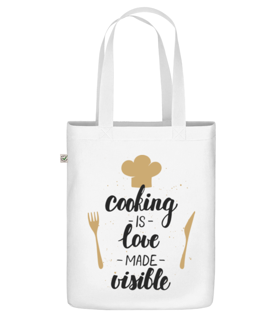 Cooking Is Love Made Visible · Sac en toile bio