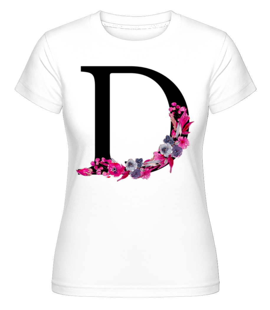 Fleurs Initiale D ·  T-shirt Shirtinator femme