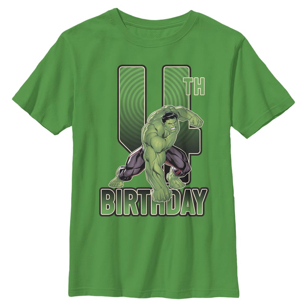 Marvel - Avengers - Hulk 4th Bday - Birthday - Enfant T-shirt