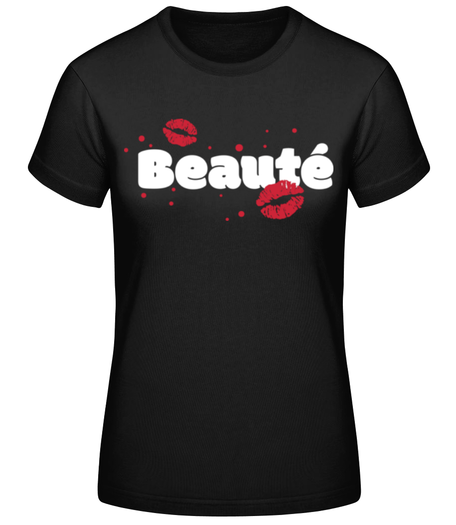 Aperçu: Beauté - T-shirt standard Femme - Noir - Devant