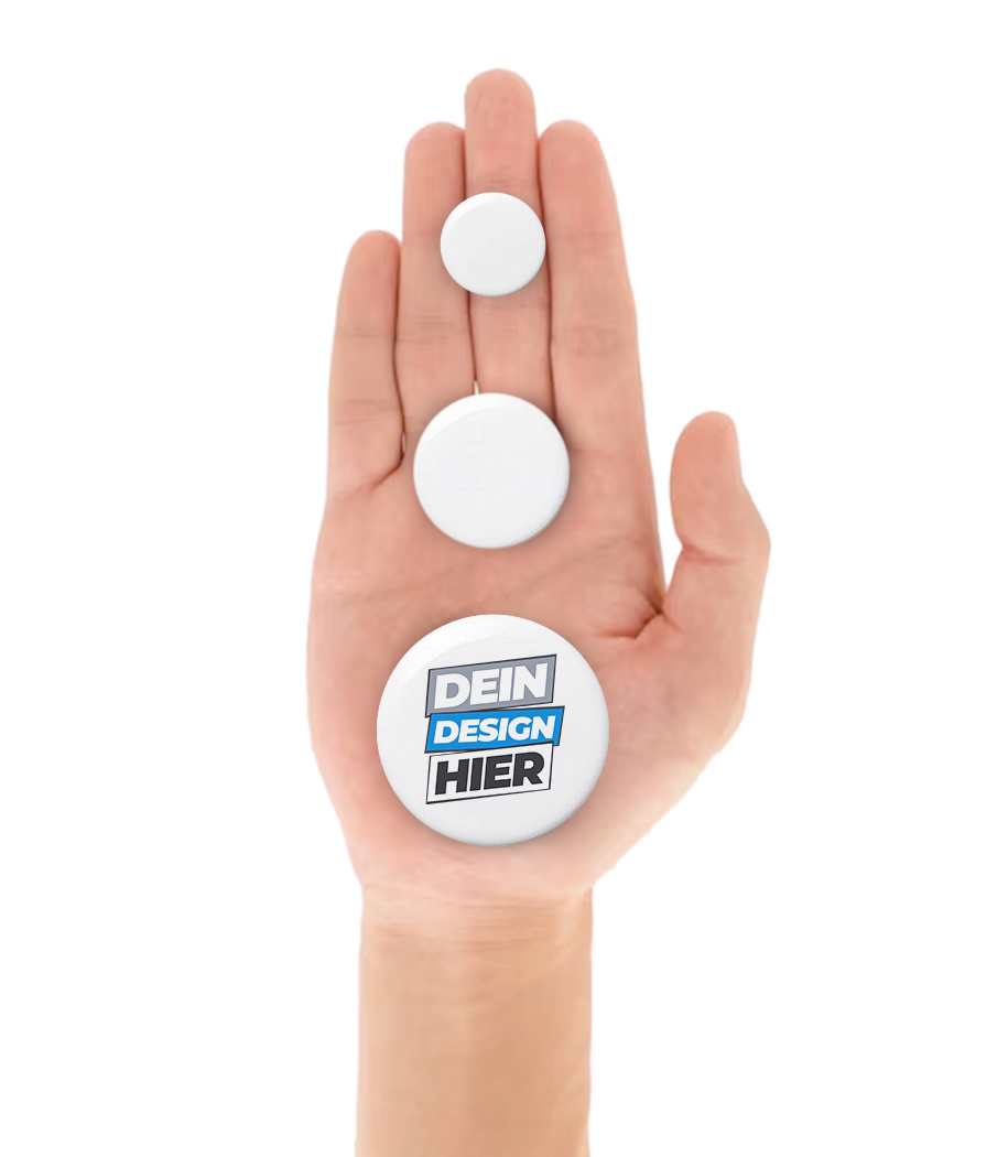 Badges grands - Blanc - Gauche