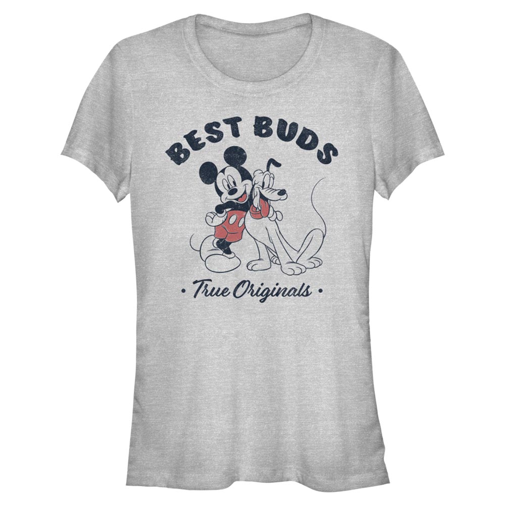 Disney Classics - Mickey Mouse - Mickey et Pluto Vintage Buds - Femme T-shirt