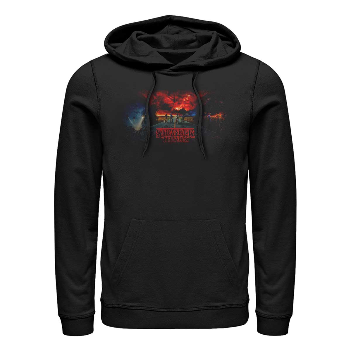 Netflix - Stranger Things - Photo de groupe Stranger Tryptych - Unisex Sweat à capuche