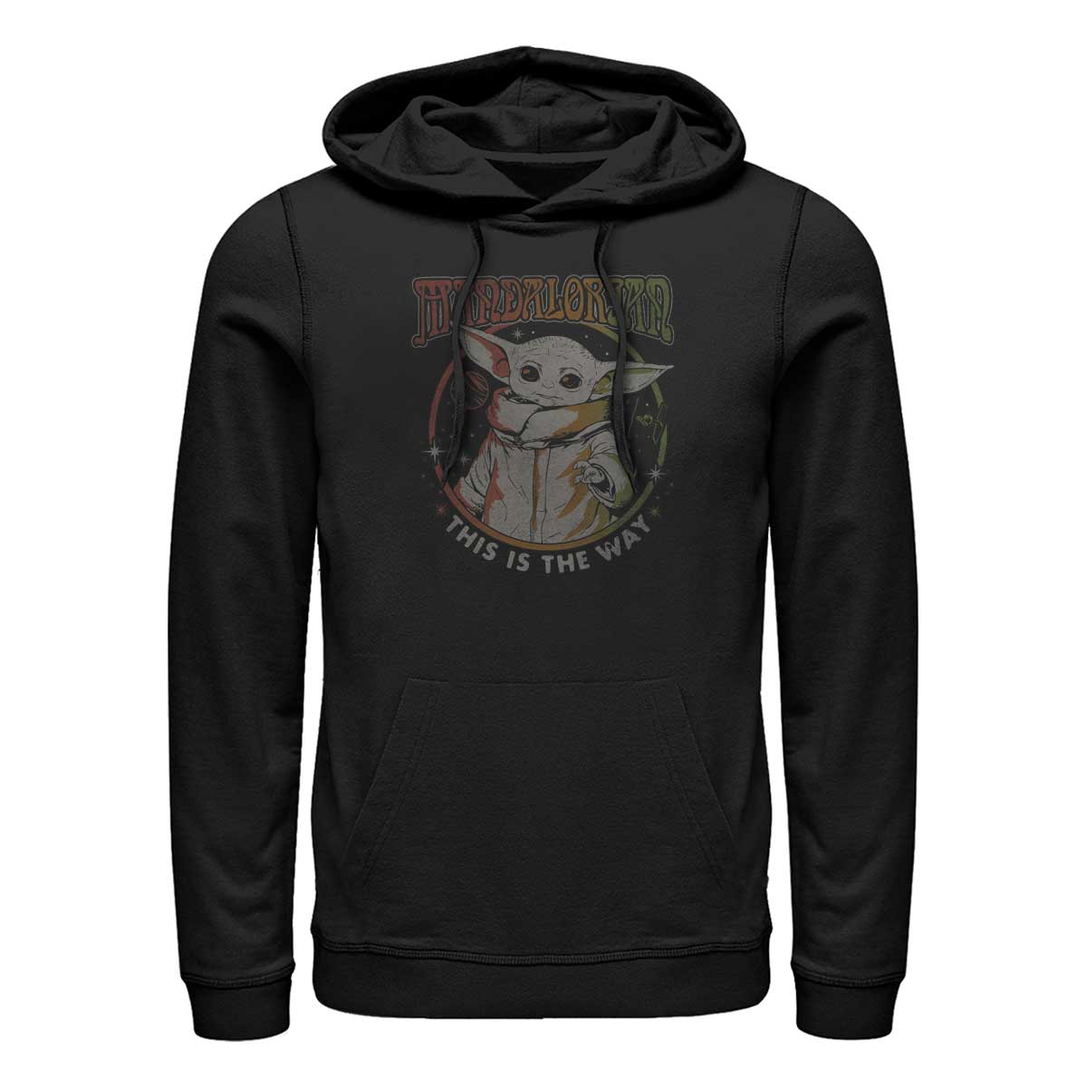 Star Wars - The Mandalorian - The Child Mandalorian Bloom - Unisex Hoodie - Schwarz - Vorne