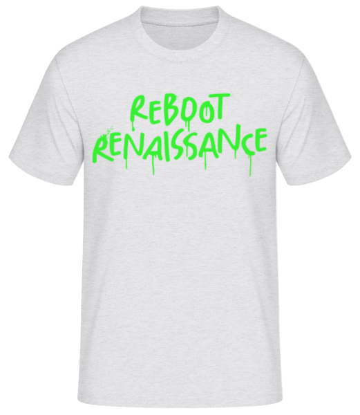 Reboot Renaissance - T-shirt standard Homme - Gris chiné - Devant