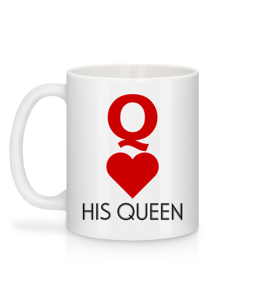 Aperçu: His Queen - Mug en céramique blanc - Blanc - Derrière