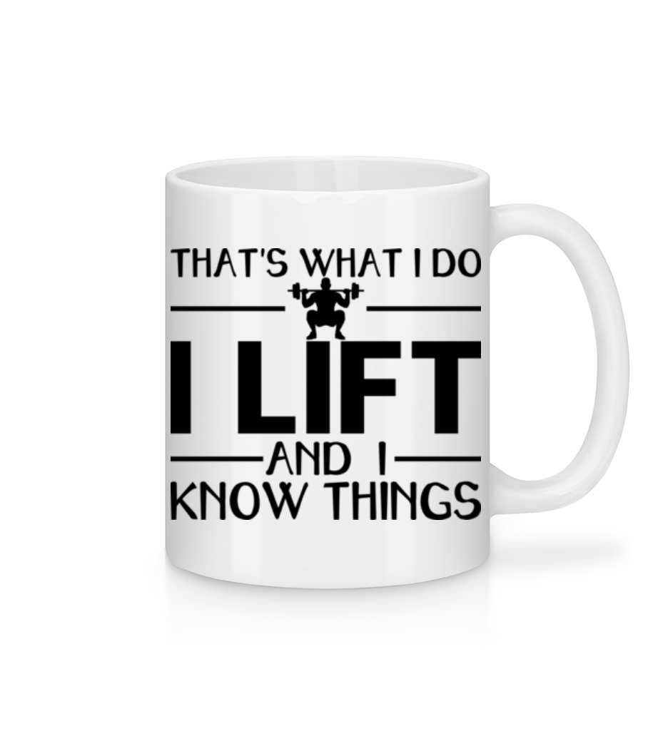 Lifting Thats What I Do · Mug en céramique blanc