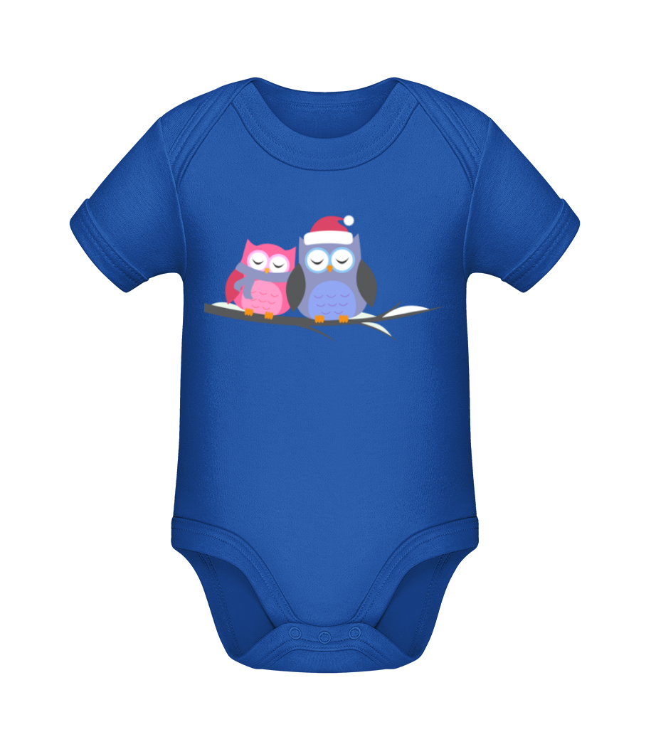Chouettes De Noël · Body manches courtes bio