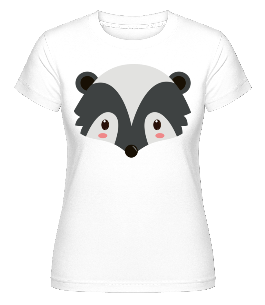 Raton Laveur Comic -  T-shirt Shirtinator femme - Blanc - Devant