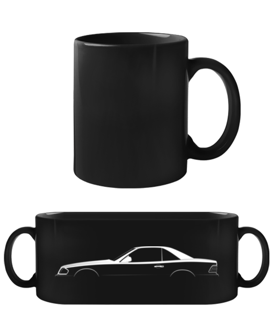 'Mercedes-Benz SL Hard. R129' Silhouette · Schwarze Tasse