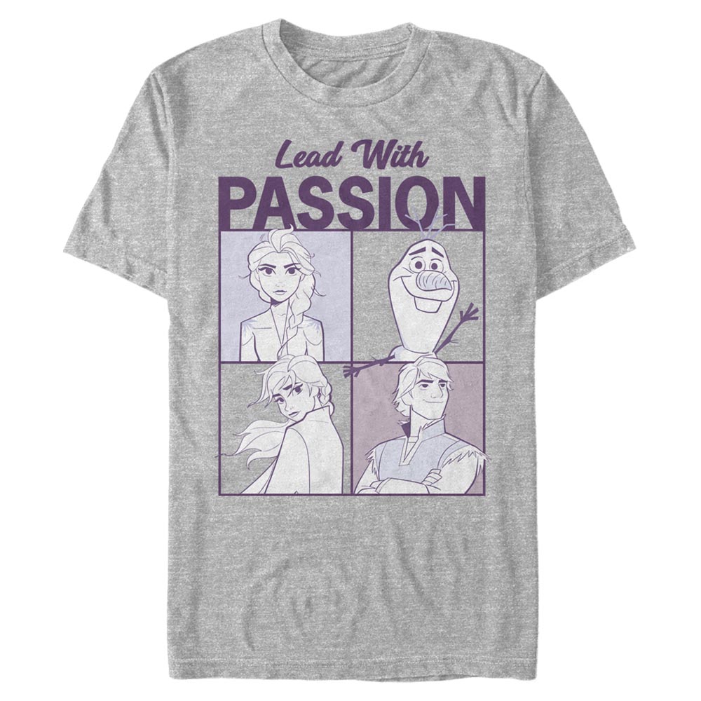 Disney - La Reine des neiges - Texte Lead With Passion - Homme T-shirt