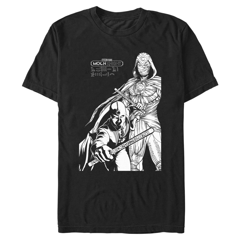 Marvel - Moon Knight - Moon Knight Mk Line Art Duo - Männer T-Shirt