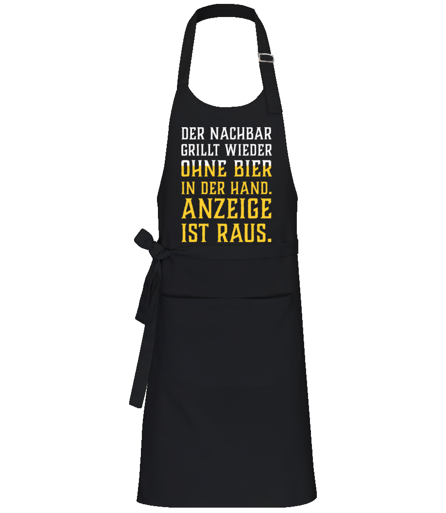 Der Nachbar Grillt Ohne Bier In Der Hand · Profi Kochschürze