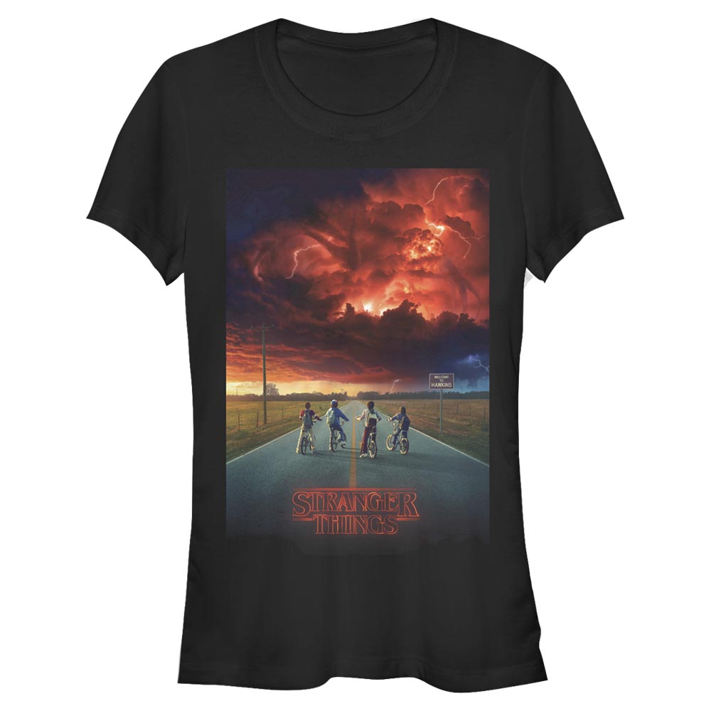 Netflix - Stranger Things - Photo de groupe Demogorgon Cloud Poster - Femme T-shirt