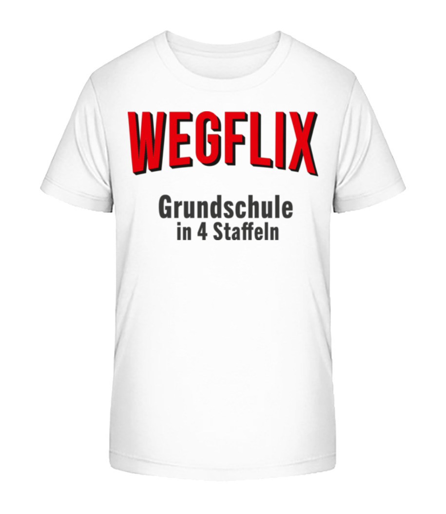 Wegflix Grundschule In 4 Saffeln · Kinder Bio T-Shirt Stanley Stella 2.0