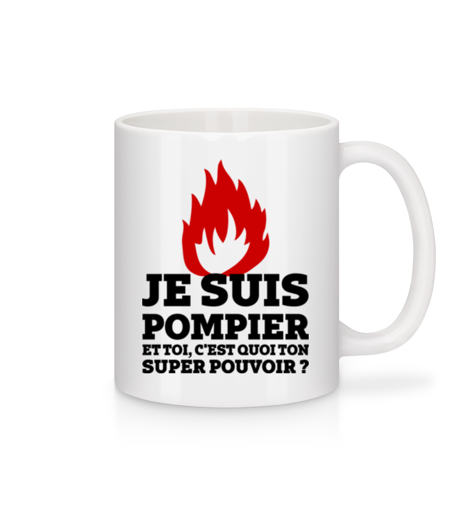 Aperçu: Je Suis Pompier - Mug en céramique blanc - Blanc - Devant