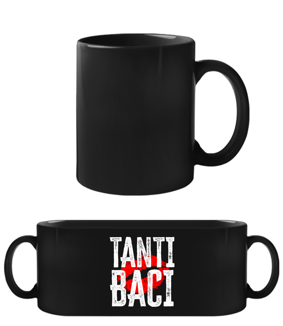 Tanti Baci - Tasse Noire - Noir - Devant