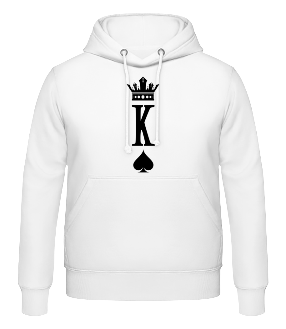 Aperçu: Poker King - Sweat à capuche Homme - Blanc - Devant