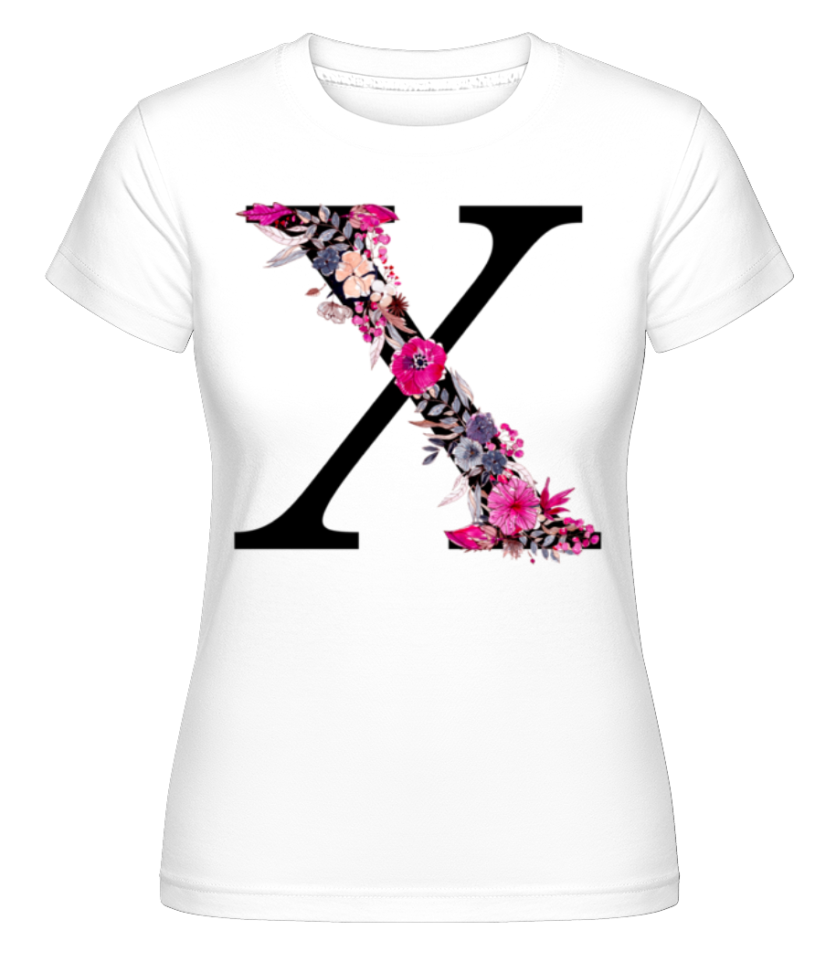 Fleurs Initiale X ·  T-shirt Shirtinator femme