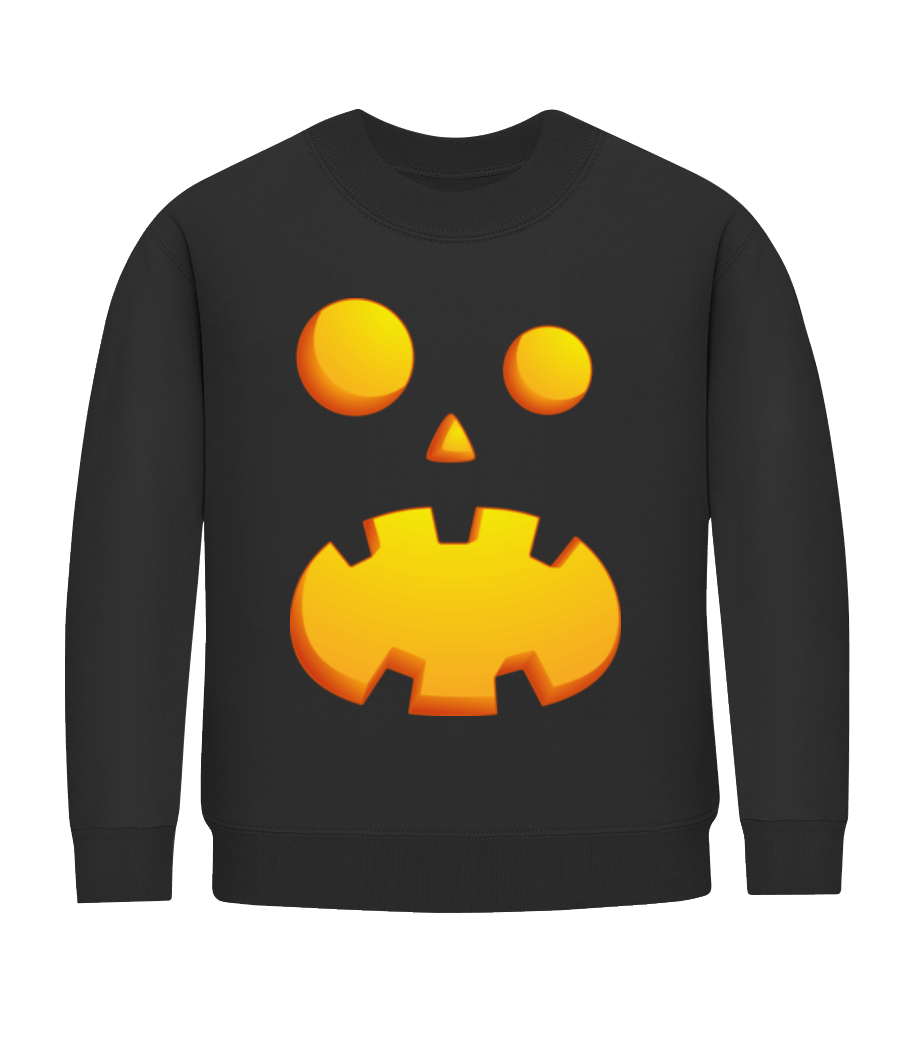 Visage De Citrouille Étonné · Sweatshirt Enfant