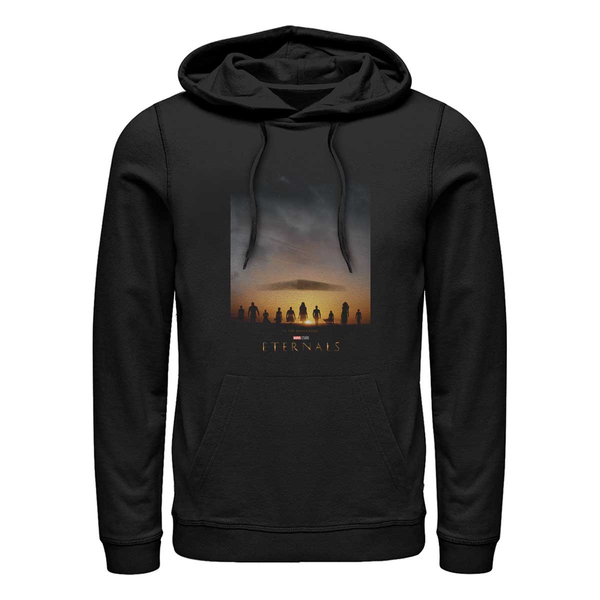 Marvel - Eternals - Photo de groupe Eternals Poster - Unisex Sweat à capuche - Noir - Devant