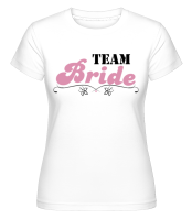Team Bride Flowers - Shirtinator Women's T-Shirt - White - Front
