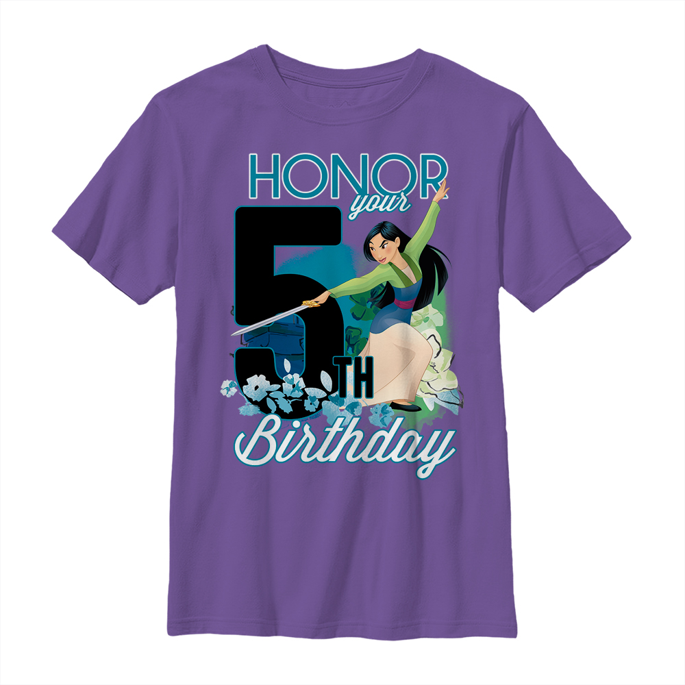 Disney - Mulan - Mulan Five Birthday - Birthday - Enfant T-shirt