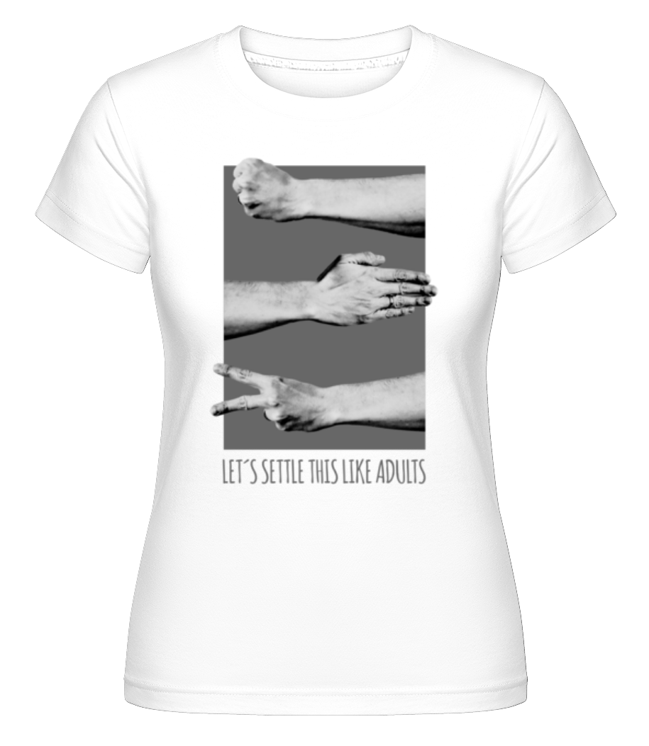 Let's Settle This Like Adults ·  T-shirt Shirtinator femme