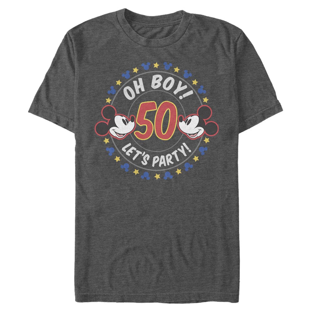 Disney Classics - Mickey Mouse - Mickey Mouse Oh Boy Mickey 50 - Birthday - Homme T-shirt