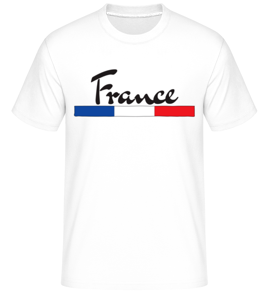 Aperçu: Football France -  T-Shirt Shirtinator homme - Blanc - Devant