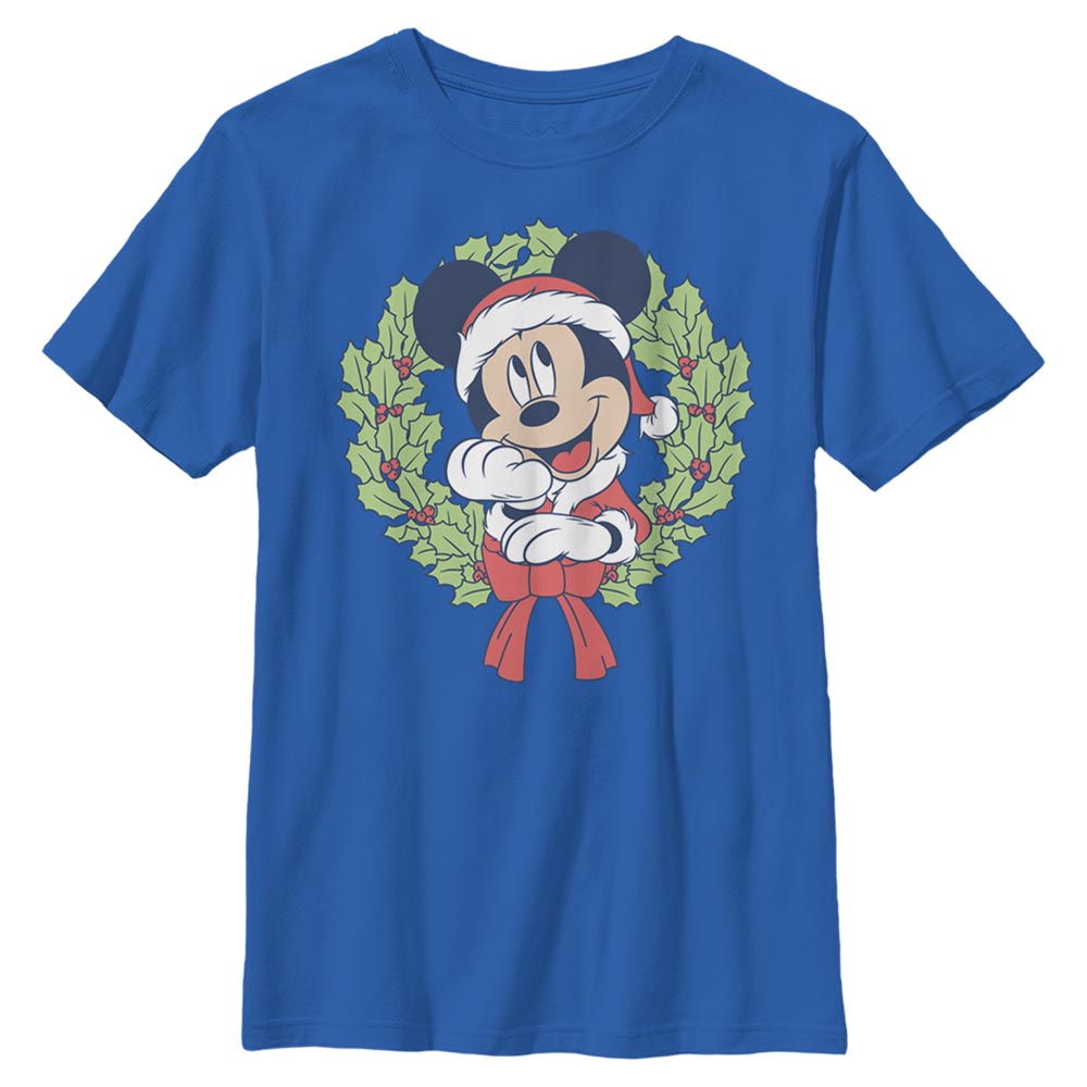 Disney Classics - Mickey Mouse - Mickey Christmas Wreath - Christmas - Enfant T-shirt