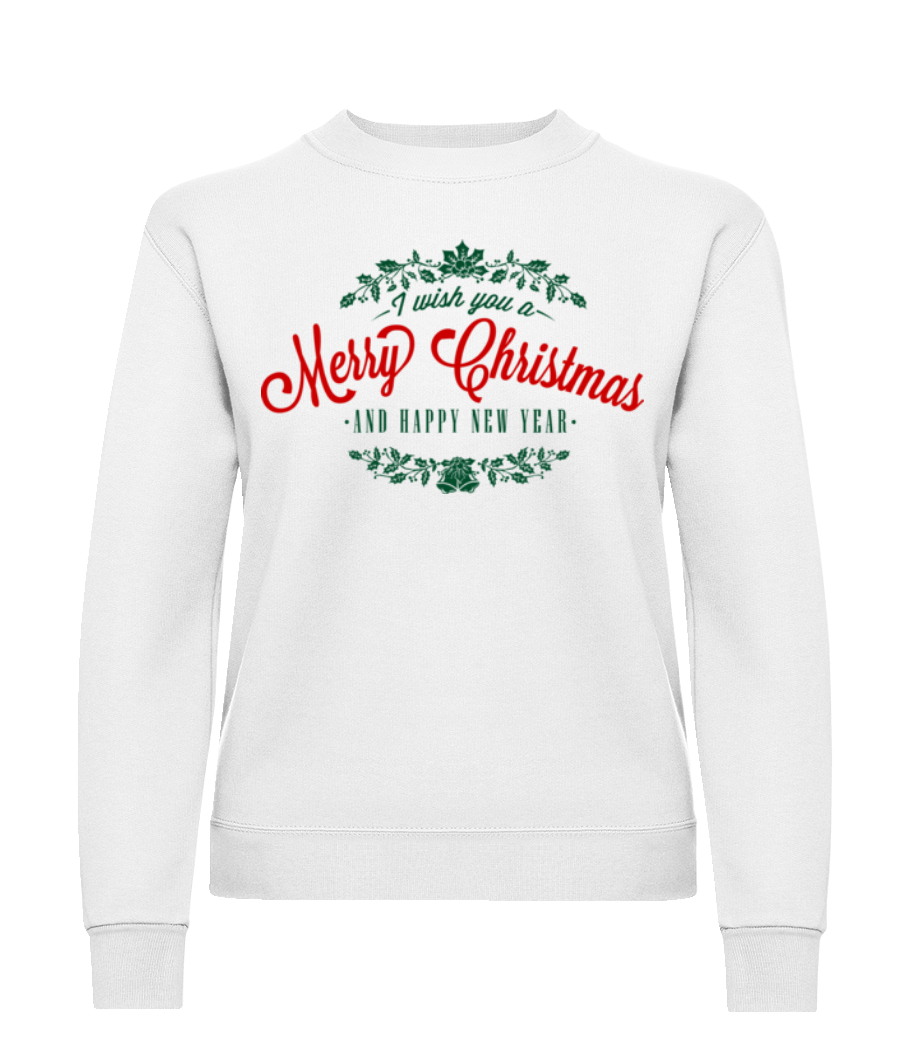 Merry Christmas Label · Sweatshirt Femme