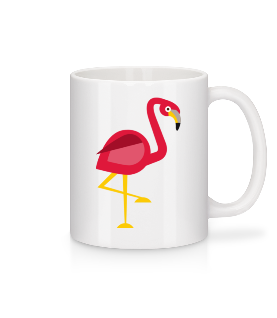 Flamant Comic · Mug en céramique blanc