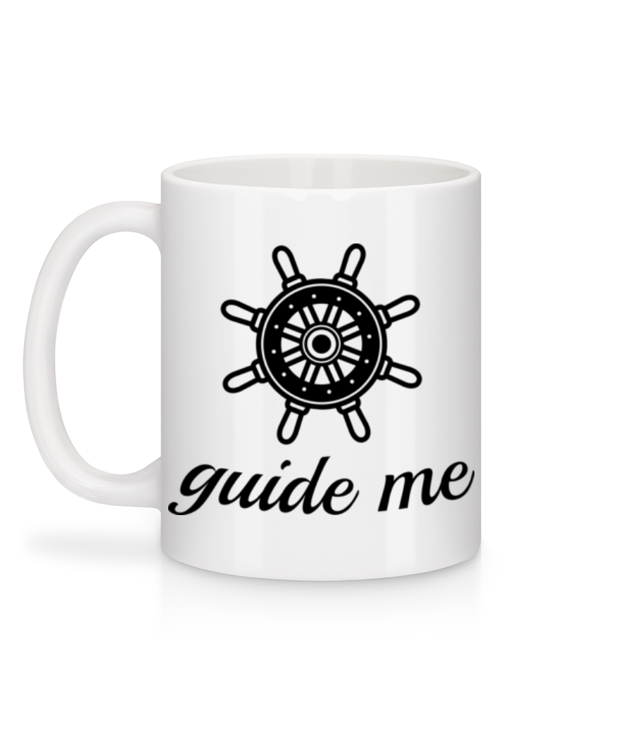 Aperçu: Guide Me - Mug en céramique blanc - Blanc - Derrière