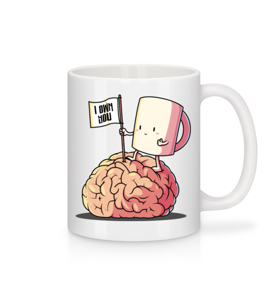 Aperçu: I Own You Coffee - Mug en céramique blanc - Blanc - Devant