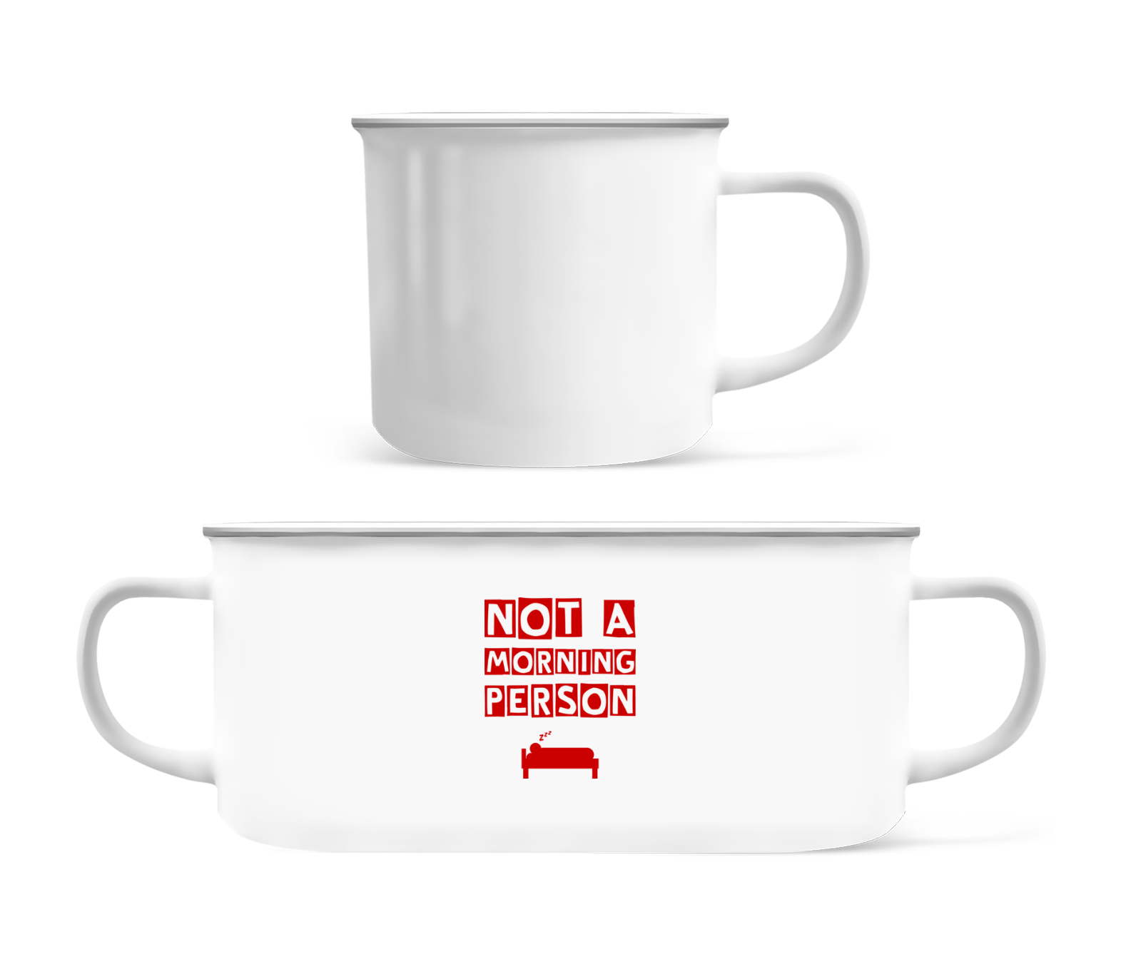 Not A Morning Person · Tasse Émaillée