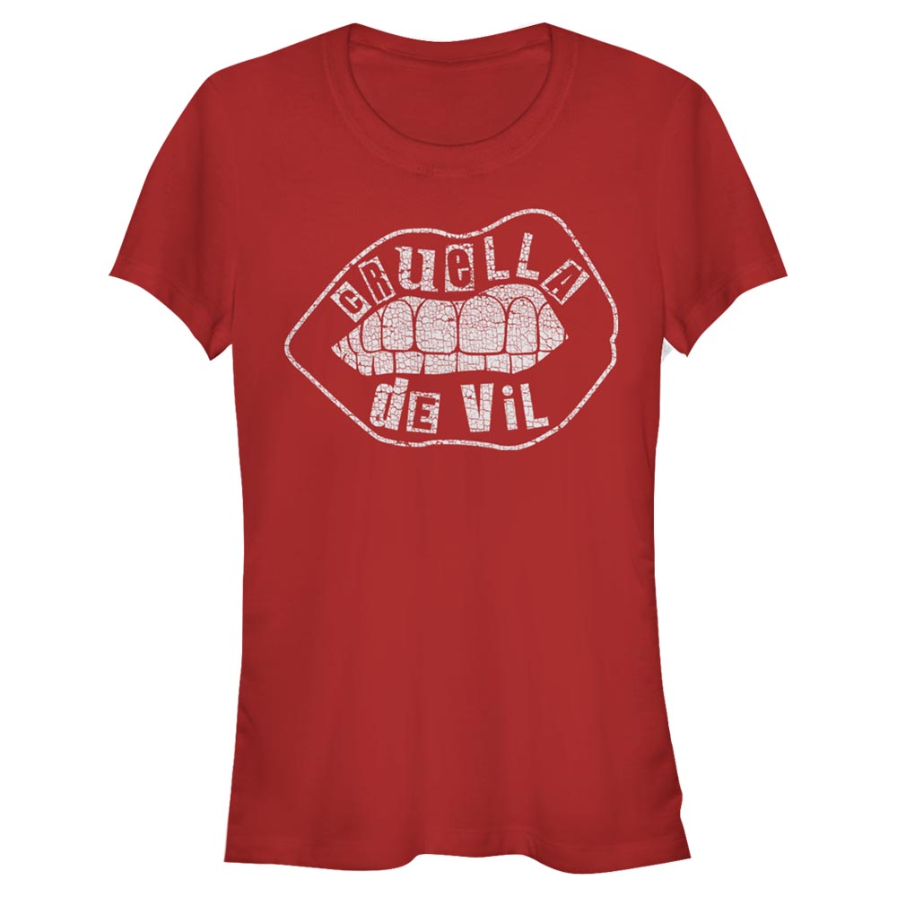 Disney Classics - Cruella - Logo Lip Embroidery - Femme T-shirt