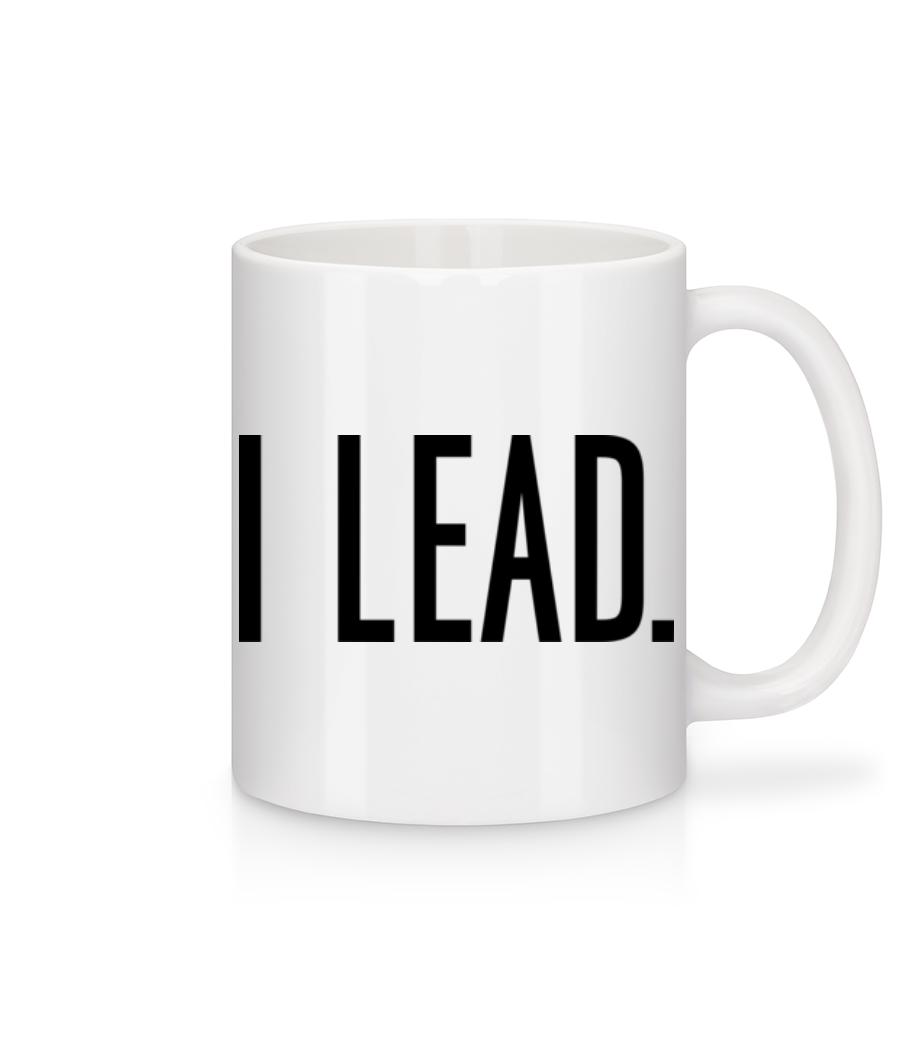 I Lead · Mug en céramique blanc