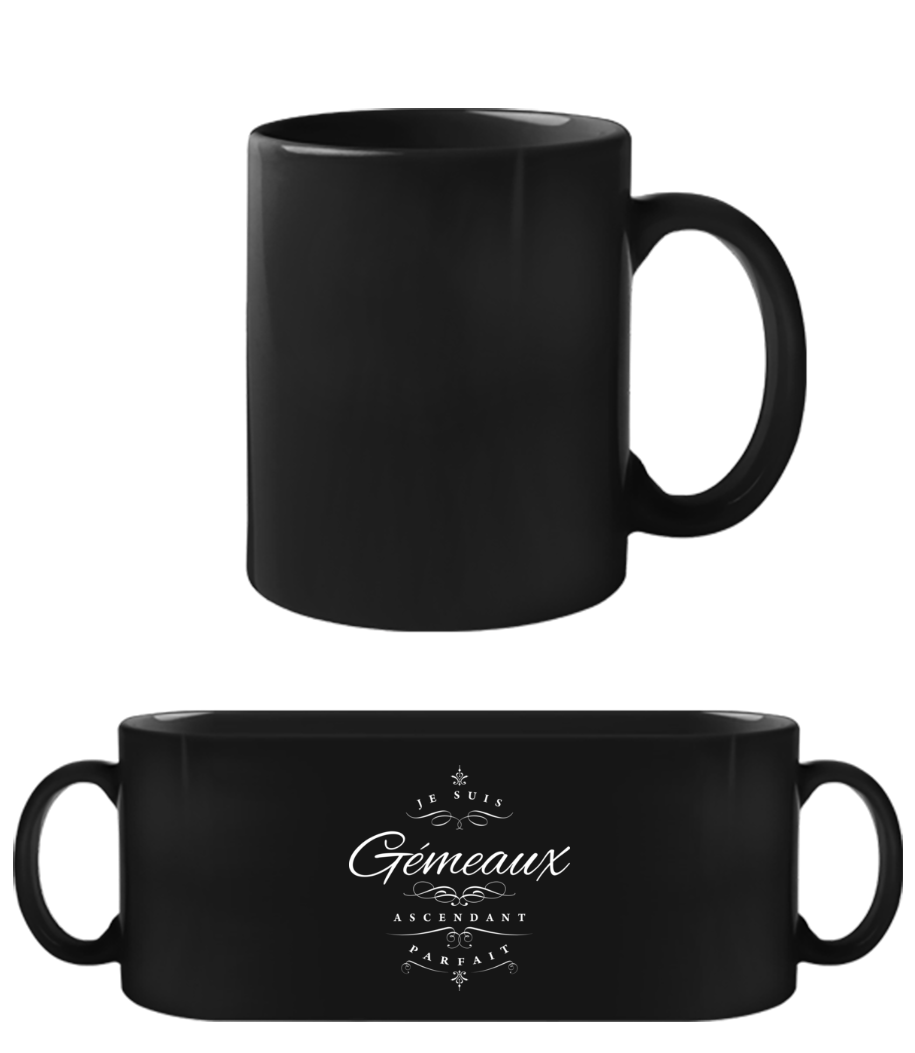 Je Suis Gémeaux Ascendant Parfait · Tasse Noire