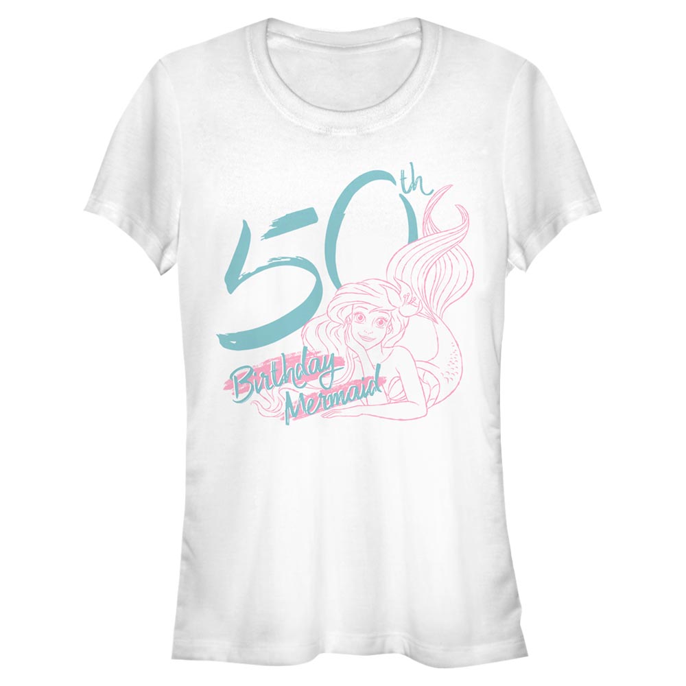 Disney - Ariel La Petite Sirène - Ariel La Petite Sirène Birthday Mermaid Fifty - Femme T-shirt
